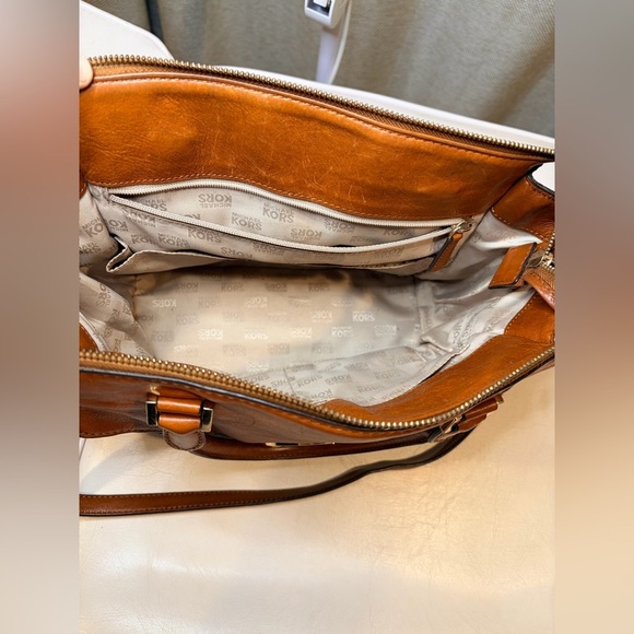 Michael Kors Black and Brown Satchel - Picture 9 of 16